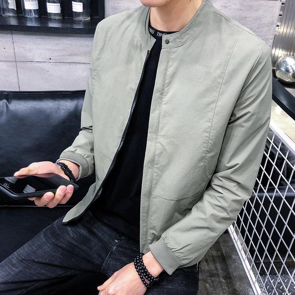men's jackets paragraphs menswear spring jacket short age season coat male in the fall of 2021 fashion garments, Black;brown
men's jackets paragraphs menswear spring jacket short age season coat male in the fall of 2021 fashion garments, Black;brown