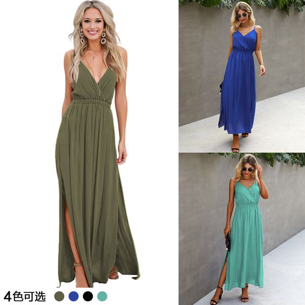 new 2021 v-neck fashion with no back girdle dress long for women jzpo, Black;gray
new 2021 v-neck fashion with no back girdle dress long for women jzpo, Black;gray