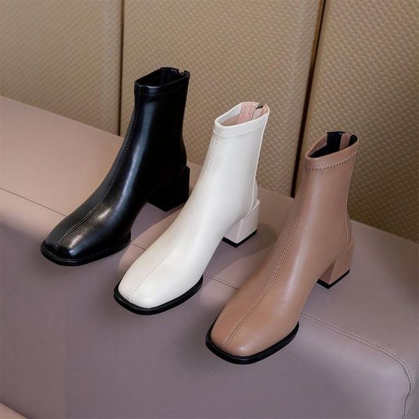 boots autumn winter women ankle fake leather fashion female mid square heel shoes black brown beige sewing toe boot
boots autumn winter women ankle fake leather fashion female mid square heel shoes black brown beige sewing toe boot