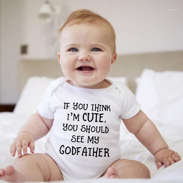 if you think i' cute should see my godfather funny baby bodysuit cotton body boys girls rompers summer outfits, Blue
if you think i' cute should see my godfather funny baby bodysuit cotton body boys girls rompers summer outfits, Blue