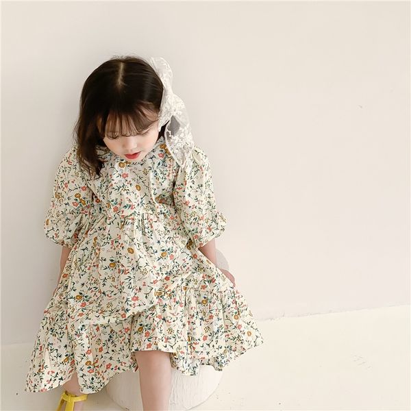2021 new fashion kids girls cotton floral dress children spring flounced princess clothing sweet, #9351 210317, Red;yellow
2021 new fashion kids girls cotton floral dress children spring flounced princess clothing sweet, #9351 210317, Red;yellow