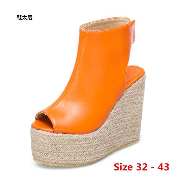 sandals high heel platform female summer wedges women thick bottom shoes wedge open toe women's small big size 32 - 43, Black
sandals high heel platform female summer wedges women thick bottom shoes wedge open toe women's small big size 32 - 43, Black