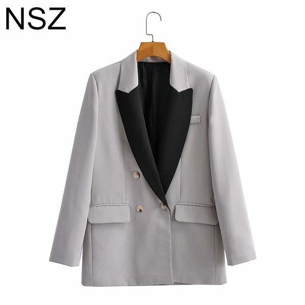 women's suits & blazers nsz women patchwork contrasting colors oversized blazer 2021 fashion elegant chic office work ladies formal jac, White;black
women's suits & blazers nsz women patchwork contrasting colors oversized blazer 2021 fashion elegant chic office work ladies formal jac, White;black