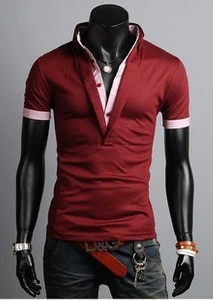 men's t-shirts summer fake two-piece lapel t-shirt korean version of the body shirt handsome bottoming tight clothing, White;black
men's t-shirts summer fake two-piece lapel t-shirt korean version of the body shirt handsome bottoming tight clothing, White;black