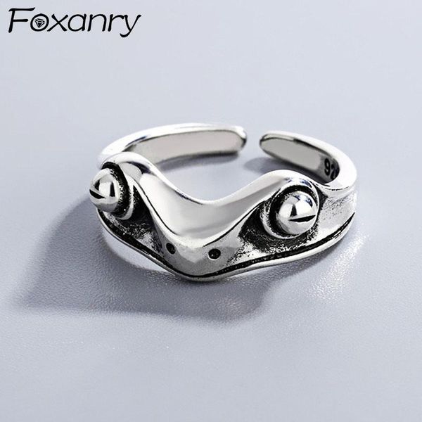 cluster rings foxanry 925 sterling silver punk for women ins fashion vintage handmade frog animal geometric party jewelry gifts, Golden;silver
cluster rings foxanry 925 sterling silver punk for women ins fashion vintage handmade frog animal geometric party jewelry gifts, Golden;silver
