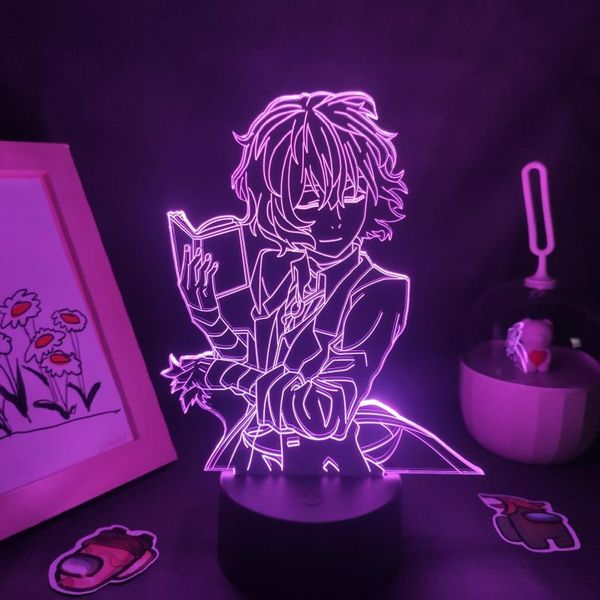 night lights bungo stray dogs 3d led lamp anime figure dazai osamu manga rgb usb light birthday gift bedroom table decor nakahara chuya
night lights bungo stray dogs 3d led lamp anime figure dazai osamu manga rgb usb light birthday gift bedroom table decor nakahara chuya