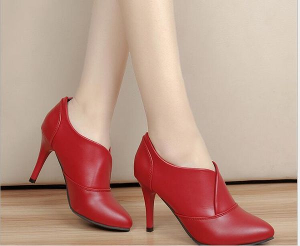 boots autumn winter women bare high heels dress shoes pointed toe black red thin pumps woman
boots autumn winter women bare high heels dress shoes pointed toe black red thin pumps woman