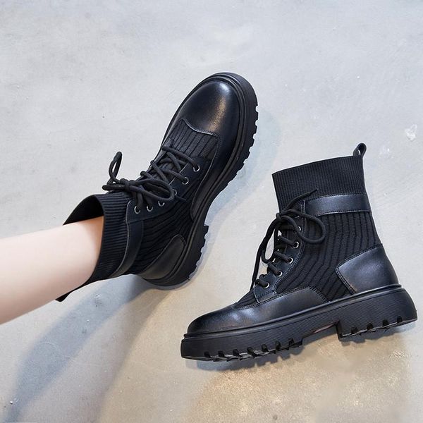 boots fashion women winter genuine leather platform round toe square heel motorcycle velvet black patchwork 2021
boots fashion women winter genuine leather platform round toe square heel motorcycle velvet black patchwork 2021