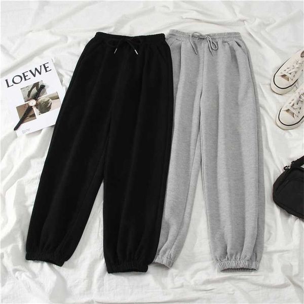 jmprs gray women sweatpants autumn baggy fashion oversize sports pants black winter thick joggers streetwear trousers 211124, Black;white
jmprs gray women sweatpants autumn baggy fashion oversize sports pants black winter thick joggers streetwear trousers 211124, Black;white