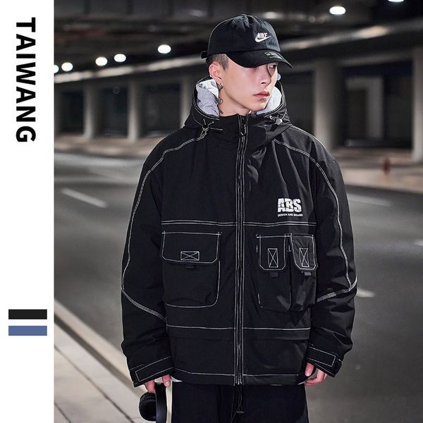 thai king men's wear down jacket 2021 fashion brand coat winter multi bag printed, Black;white
thai king men's wear down jacket 2021 fashion brand coat winter multi bag printed, Black;white