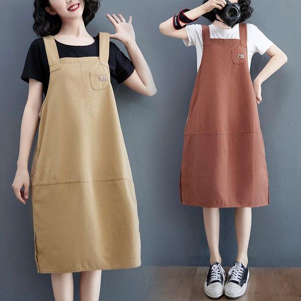casual dresses large size women's clothing in the summer of 2021 leisure pure color block belly long thin straps dress, Black;gray
casual dresses large size women's clothing in the summer of 2021 leisure pure color block belly long thin straps dress, Black;gray