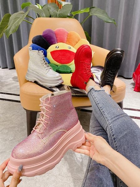 boots korean style rhinestone crystal shoes platform muffin wedge lace-up motorcycle ankle high-heel women 2021, Black
boots korean style rhinestone crystal shoes platform muffin wedge lace-up motorcycle ankle high-heel women 2021, Black