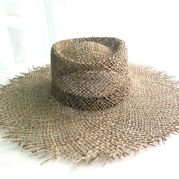 spring summer hat women's fashion large brim sun visor women's hollow straw hat beach vacation straw hat, Blue;gray
spring summer hat women's fashion large brim sun visor women's hollow straw hat beach vacation straw hat, Blue;gray