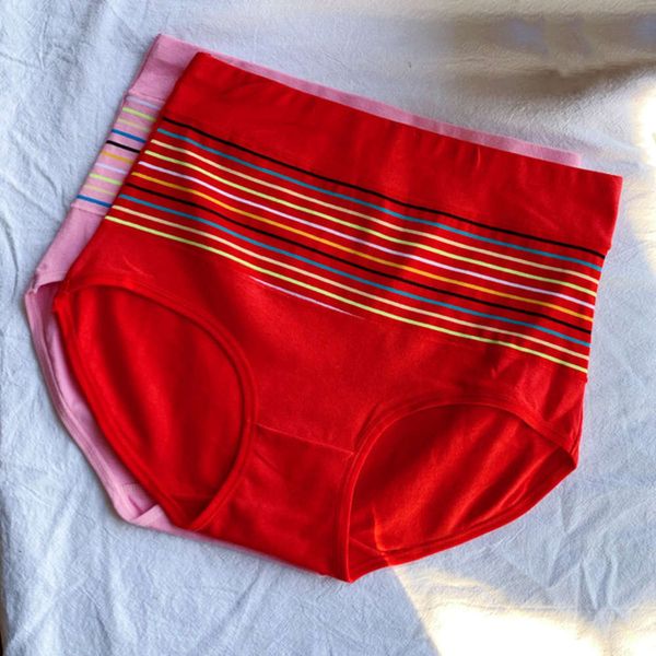 striped underwear large cotton high waist kg fat mm women's breathable red triangle women, Black;pink
striped underwear large cotton high waist kg fat mm women's breathable red triangle women, Black;pink