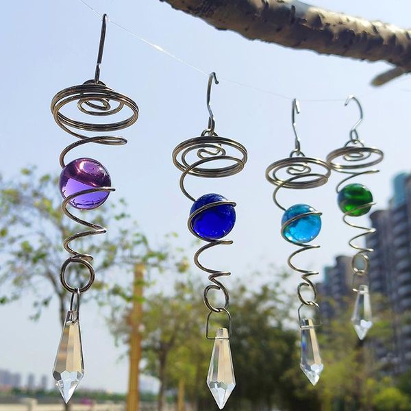 decorative objects & figurines wind chimes spinner rotating glass ball jewelry stainless steel chime crystal pendant windchime church yard d
decorative objects & figurines wind chimes spinner rotating glass ball jewelry stainless steel chime crystal pendant windchime church yard d