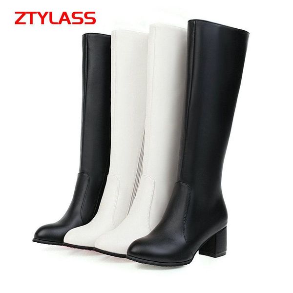 boots 2021 autumn women comforty sqaure high heel knee fashion zipper winter plush long big size 42 43, Black
boots 2021 autumn women comforty sqaure high heel knee fashion zipper winter plush long big size 42 43, Black