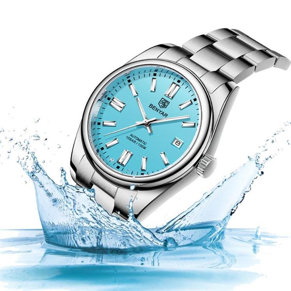 wristwatches benyar luxury classic automatic men's watch brand stainless steel 100m waterproof mechanical relogio masculino, Slivery;brown
wristwatches benyar luxury classic automatic men's watch brand stainless steel 100m waterproof mechanical relogio masculino, Slivery;brown