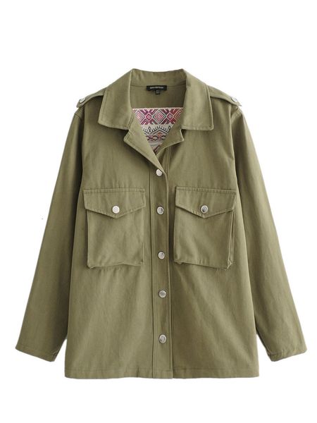 2021 new women vintage embroidery jacket shirt spring coat casual harajuku long sleeve army green outwear lady windbreaker boyfriend ggzf, Black;brown
2021 new women vintage embroidery jacket shirt spring coat casual harajuku long sleeve army green outwear lady windbreaker boyfriend ggzf, Black;brown