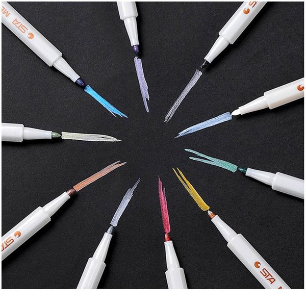 fineliner metallic marker pen set 10 colors diy scrapbooking crafts card making brush round head pen for drawing color l qyldhh
fineliner metallic marker pen set 10 colors diy scrapbooking crafts card making brush round head pen for drawing color l qyldhh