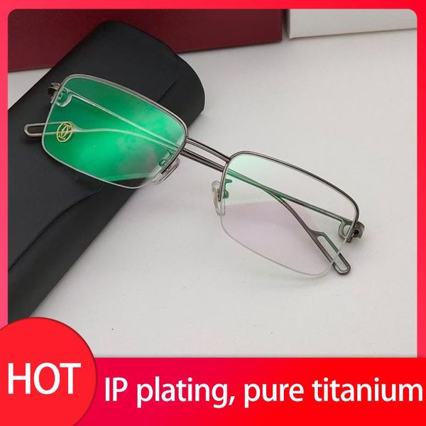 fashion sunglasses frames 2021 half frame titanium men's eyewear male business glasses can be equipped with reading optical wome, Black
fashion sunglasses frames 2021 half frame titanium men's eyewear male business glasses can be equipped with reading optical wome, Black