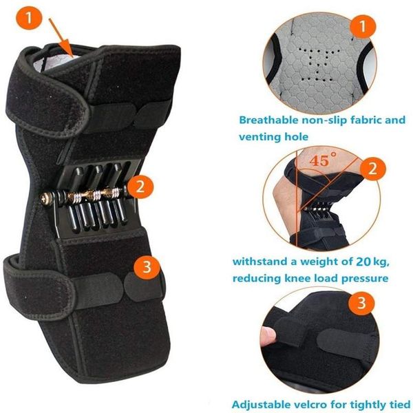 elbow & knee pads protector joint support breathable non-slip power lift rebound spring force leg, Black;gray
elbow & knee pads protector joint support breathable non-slip power lift rebound spring force leg, Black;gray