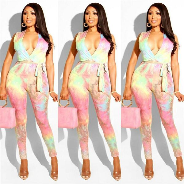 women's jumpsuits & rompers fashion summer women v neck jumpsuit lady sleeveless tie-dyed clubwear high waist belt skinny s-xl, Black;white
women's jumpsuits & rompers fashion summer women v neck jumpsuit lady sleeveless tie-dyed clubwear high waist belt skinny s-xl, Black;white