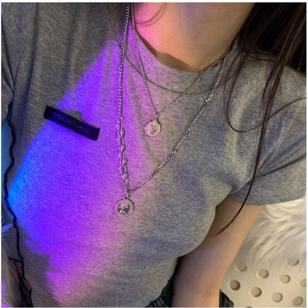 chains modern jewelry double pendant necklace design selling silvery plating chain for girl fine accessories, Silver
chains modern jewelry double pendant necklace design selling silvery plating chain for girl fine accessories, Silver
