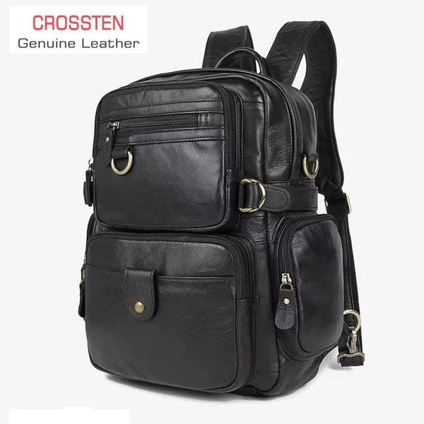 crossten 3 in 1 100% genuine leather 14 inch lapbackpack selected luxury cowhide school bag lapbusiness shoulder bags 
crossten 3 in 1 100% genuine leather 14 inch lapbackpack selected luxury cowhide school bag lapbusiness shoulder bags