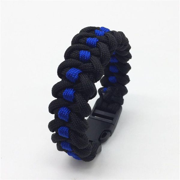 thin blue line survival fishtail weave paracord nylon rope handmade bracelet plastic buckle
thin blue line survival fishtail weave paracord nylon rope handmade bracelet plastic buckle