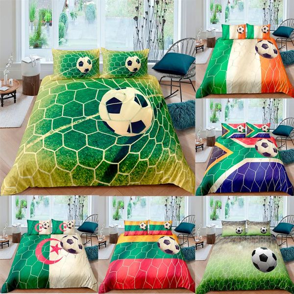 bedding sets 3d set football cartoon printing duvet cover lifelike soccer bedclothes with pillowcase kids men home textiles
bedding sets 3d set football cartoon printing duvet cover lifelike soccer bedclothes with pillowcase kids men home textiles