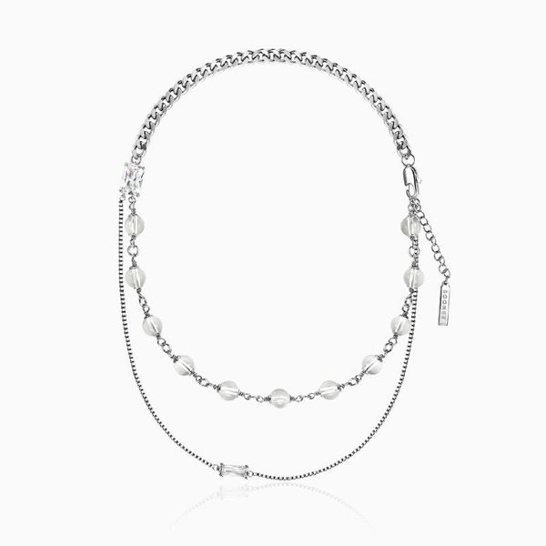 pendant necklaces small design sense fashionable stitching transparent beads zircon necklace clavicle chain personality accessories female, Silver
pendant necklaces small design sense fashionable stitching transparent beads zircon necklace clavicle chain personality accessories female, Silver