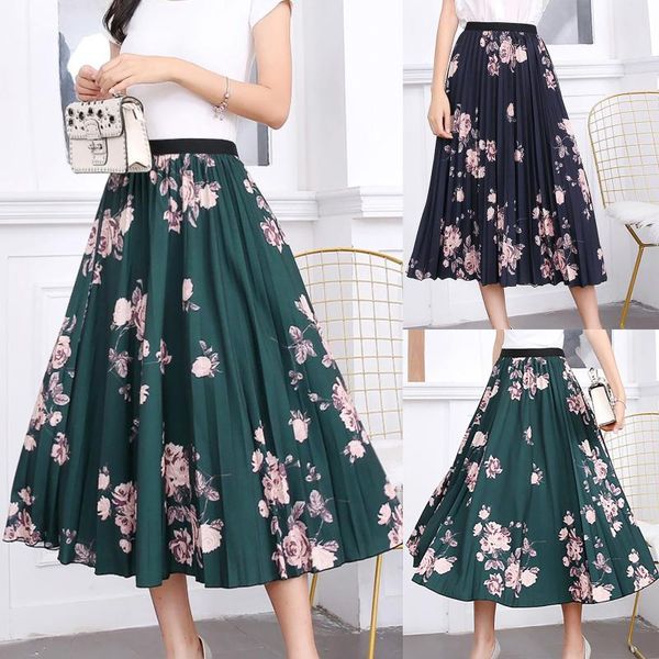 skirts womail women's 2021 fashion casual elastic waist printed skirt midlength with pleated large hem a-line long mujer falda, Black
skirts womail women's 2021 fashion casual elastic waist printed skirt midlength with pleated large hem a-line long mujer falda, Black