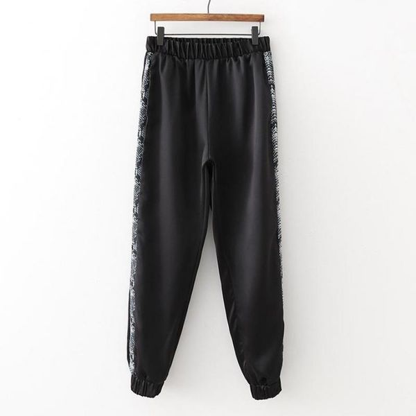 women's pants & capris snake print side stripe harem animal pattern elastic waist pleated casual ankle length trousers chic pantalones, Black;white
women's pants & capris snake print side stripe harem animal pattern elastic waist pleated casual ankle length trousers chic pantalones, Black;white