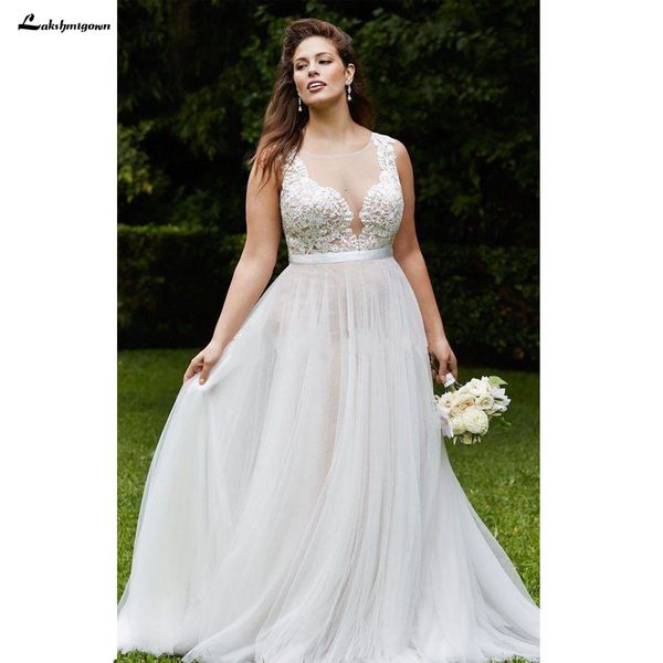 2021 new beautiful a-line lace wedding es tulle bridal gowns custom made sheer v-neck see through back plus size vestidos 3tva, White
2021 new beautiful a-line lace wedding es tulle bridal gowns custom made sheer v-neck see through back plus size vestidos 3tva, White