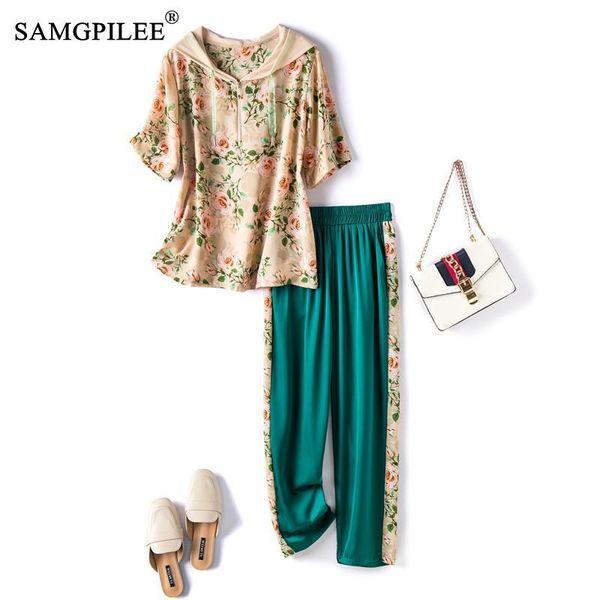 women's two piece pants summer 2021 set short sleeve casual pullover hooded collar elastic waist ankle-length print sets for women, White
women's two piece pants summer 2021 set short sleeve casual pullover hooded collar elastic waist ankle-length print sets for women, White