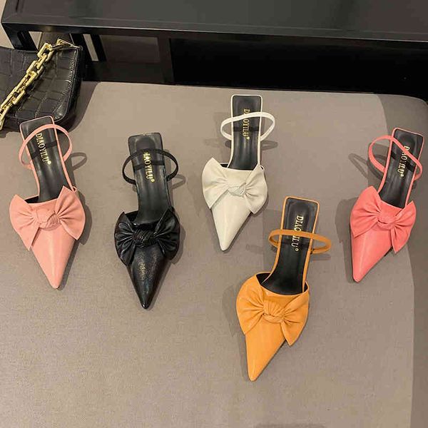 slippers fashion slingback sandals women thin low heel pumps shoes ladies pink orange elegant bow-knot mules pointed toe office sh, Black
slippers fashion slingback sandals women thin low heel pumps shoes ladies pink orange elegant bow-knot mules pointed toe office sh, Black