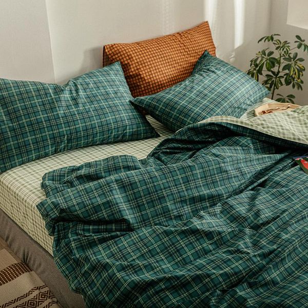 bedding sets nordic style plaid four-piece suit pure cotton bed linen quilt cover student dormitory three-piece
bedding sets nordic style plaid four-piece suit pure cotton bed linen quilt cover student dormitory three-piece