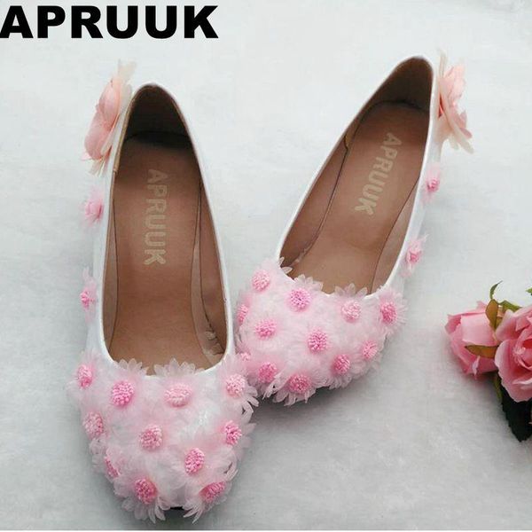 dress shoes pink color flowers wedding women med heel round toes handmade brides plus size lady party, Black
dress shoes pink color flowers wedding women med heel round toes handmade brides plus size lady party, Black