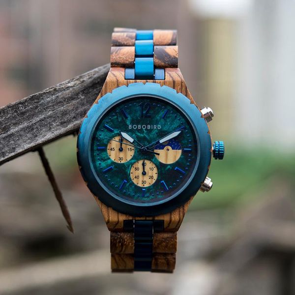 wristwatches bobo bird wood watch men luxury stylish watches timepieces chronograph military quartz relogio masculino drop customized, Slivery;brown
wristwatches bobo bird wood watch men luxury stylish watches timepieces chronograph military quartz relogio masculino drop customized, Slivery;brown