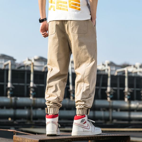 men spring and autumn party cargo pants men cotton letter drawstring safari style loose fit fashion ankle lenght pants men, Black
men spring and autumn party cargo pants men cotton letter drawstring safari style loose fit fashion ankle lenght pants men, Black