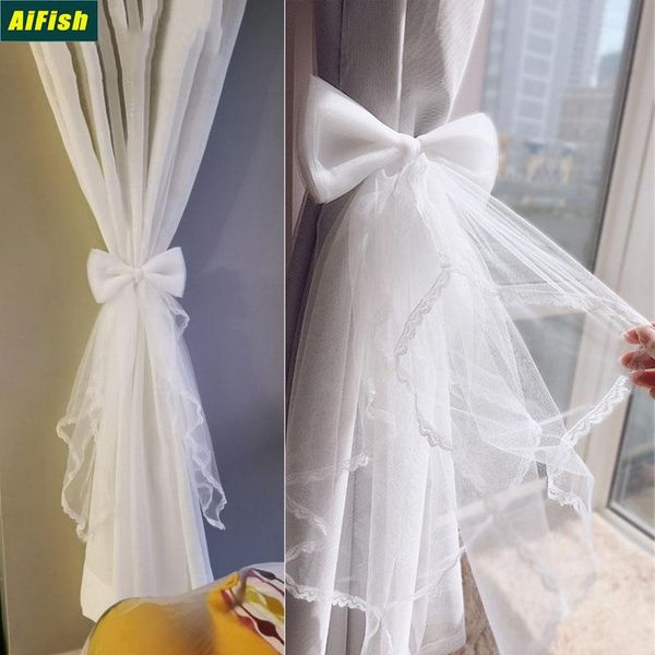 sheer gauze window curtain strap tying buckle white lace bow-knot clip belt tied creative headwear home party decoration 35
sheer gauze window curtain strap tying buckle white lace bow-knot clip belt tied creative headwear home party decoration 35