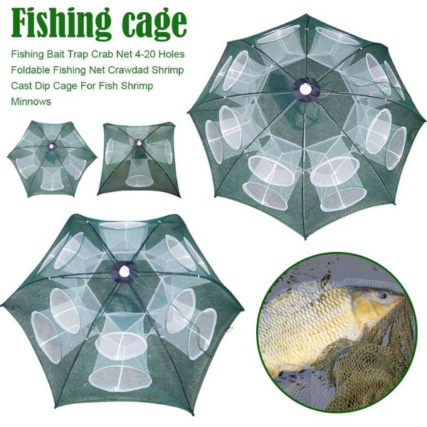 fishing accessories strengthened 4-20 holes automatic net shrimp cage nylon foldable fish trap cast fold crab network
fishing accessories strengthened 4-20 holes automatic net shrimp cage nylon foldable fish trap cast fold crab network