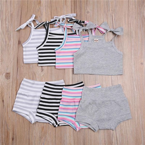 2pcs summer outfits set infant toddler baby girl stripes/solid color lacing shoulder strap elastic waist short pants 0-18m, White
2pcs summer outfits set infant toddler baby girl stripes/solid color lacing shoulder strap elastic waist short pants 0-18m, White