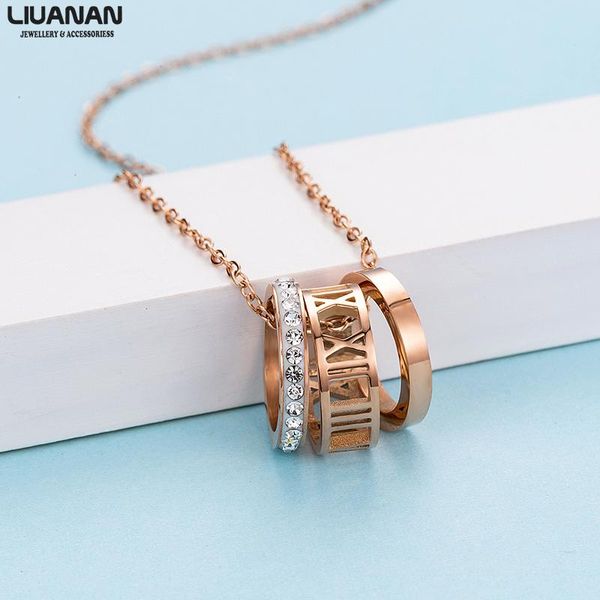 pendant necklaces rome numerals rose gold circles necklace cz zircon & pendants for women young female stainless steel jewelry gift, Silver
pendant necklaces rome numerals rose gold circles necklace cz zircon & pendants for women young female stainless steel jewelry gift, Silver