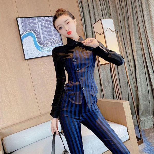 women's two piece pants 2021 women autumn winter blazer stripted sets lady single breasted coat + pencil pant suit female casual loose, White
women's two piece pants 2021 women autumn winter blazer stripted sets lady single breasted coat + pencil pant suit female casual loose, White