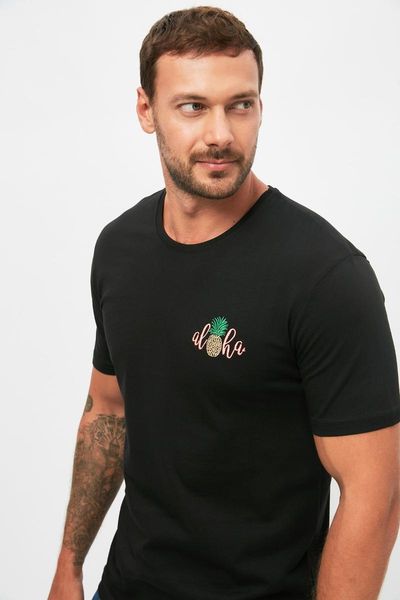 men's t-shirts trendyol male slim fit short sleeve pineapple embroideried t-shirt tmnss21ts3280, White;black
men's t-shirts trendyol male slim fit short sleeve pineapple embroideried t-shirt tmnss21ts3280, White;black