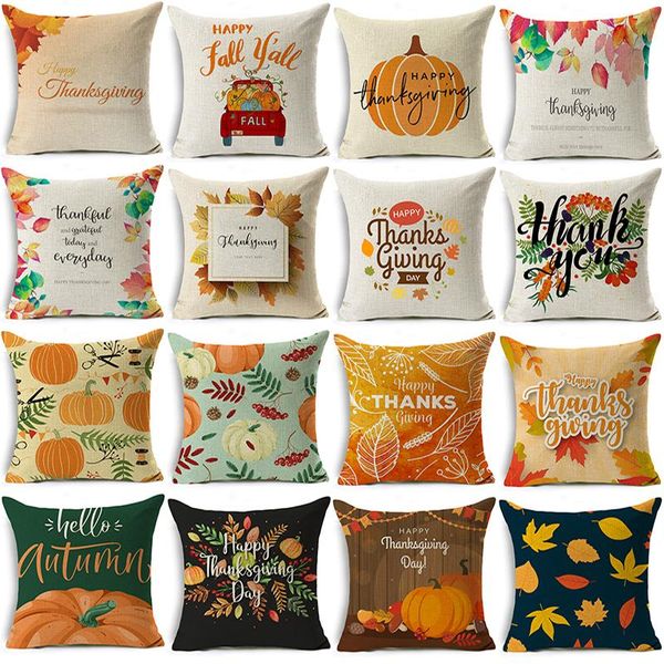 cushion/decorative pillow pumpkin pillowcase thanksgiving decorative cushion cover leaves printed linen day square cases
cushion/decorative pillow pumpkin pillowcase thanksgiving decorative cushion cover leaves printed linen day square cases