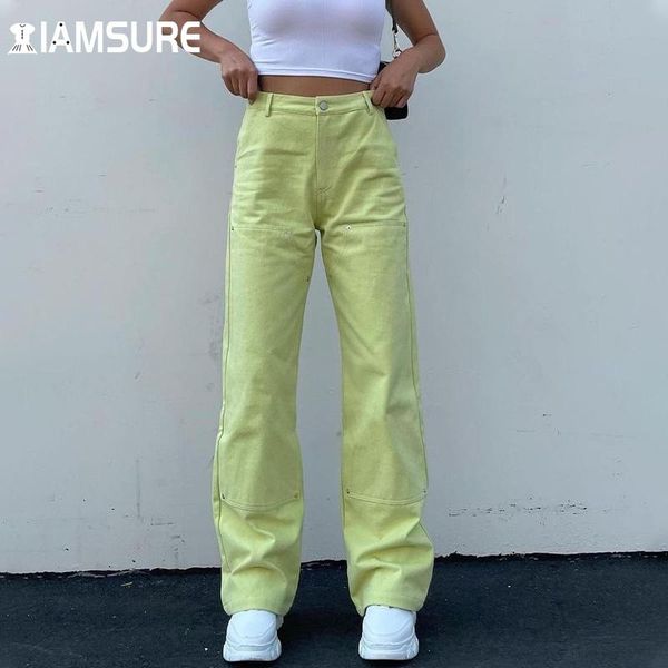 women's jeans iamsure casual solid loose mid waisted women's trousers streetwear basic denim wide leg pants 2021 fashion autumn lad, Blue
women's jeans iamsure casual solid loose mid waisted women's trousers streetwear basic denim wide leg pants 2021 fashion autumn lad, Blue