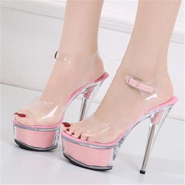 sandals women female model t station catwalk crystal transparent shoes 15cm heel waterproof 34-43, Black
sandals women female model t station catwalk crystal transparent shoes 15cm heel waterproof 34-43, Black