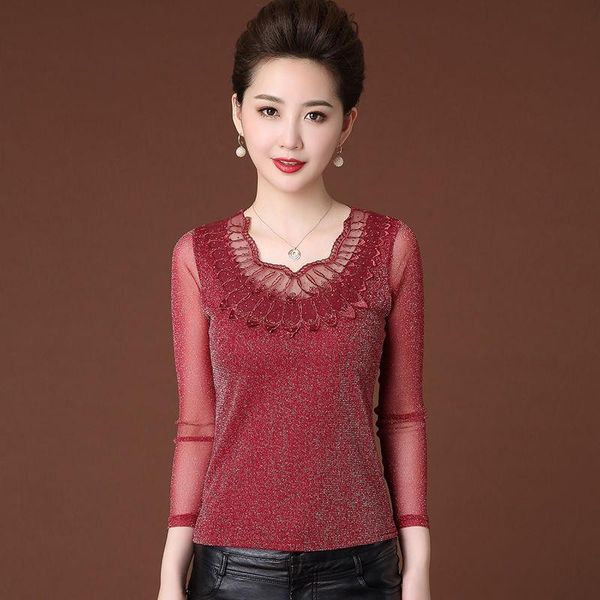 women's blouses & shirts spring autumn style lace long sleeve elegant slight transparent casual df3229, White
women's blouses & shirts spring autumn style lace long sleeve elegant slight transparent casual df3229, White